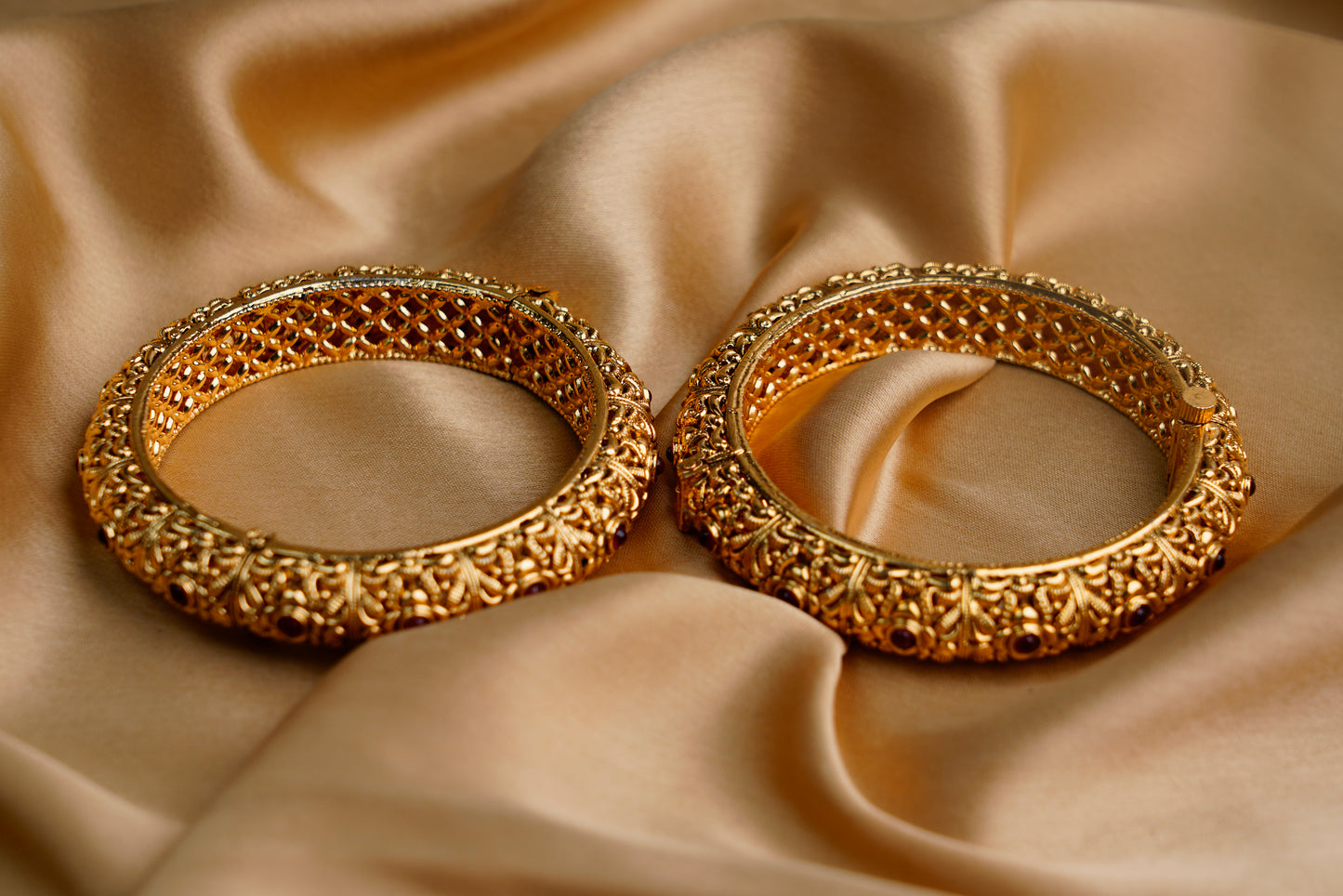 Gold Plated_Traditional Style Gold Adjustable Kada