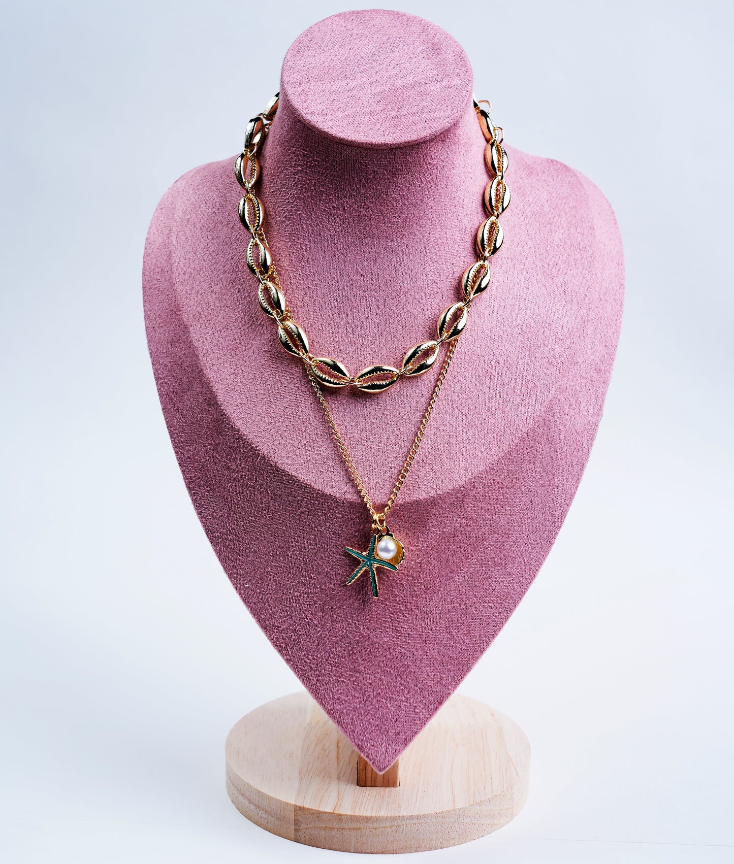 Anti Tarnish_Layered Charms Necklace Set