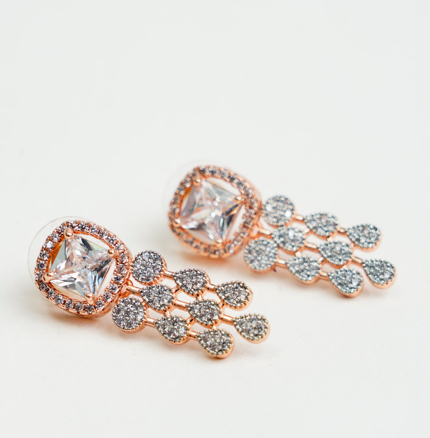 American Diamond_Drop Shape Necklace Set