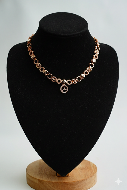 American Diamond_Round Shape Necklace Set