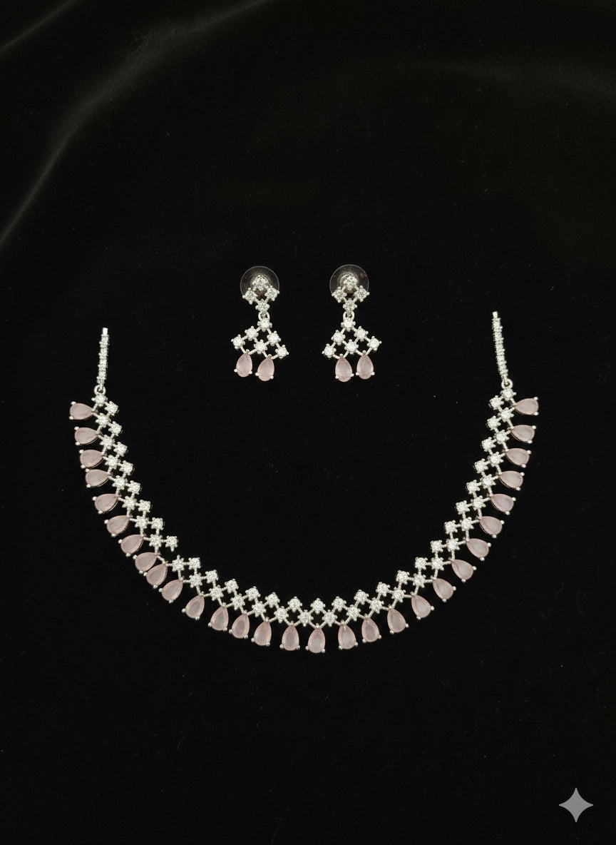 American Diamond Necklace New Design