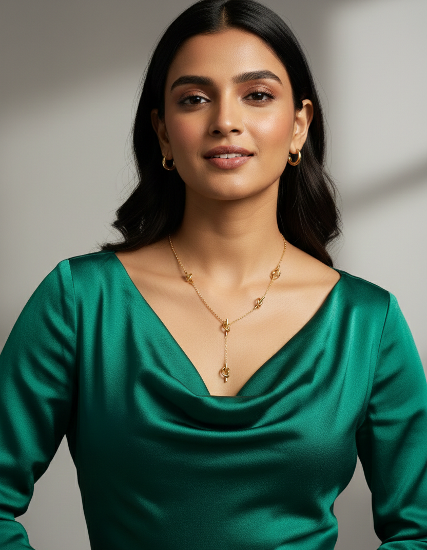 Anti Tarnish_Gold Plated Adjustable Combo Set