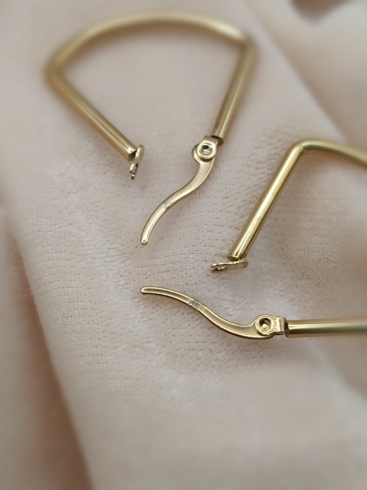 Gold-Toned Geometric Hoop Earrings