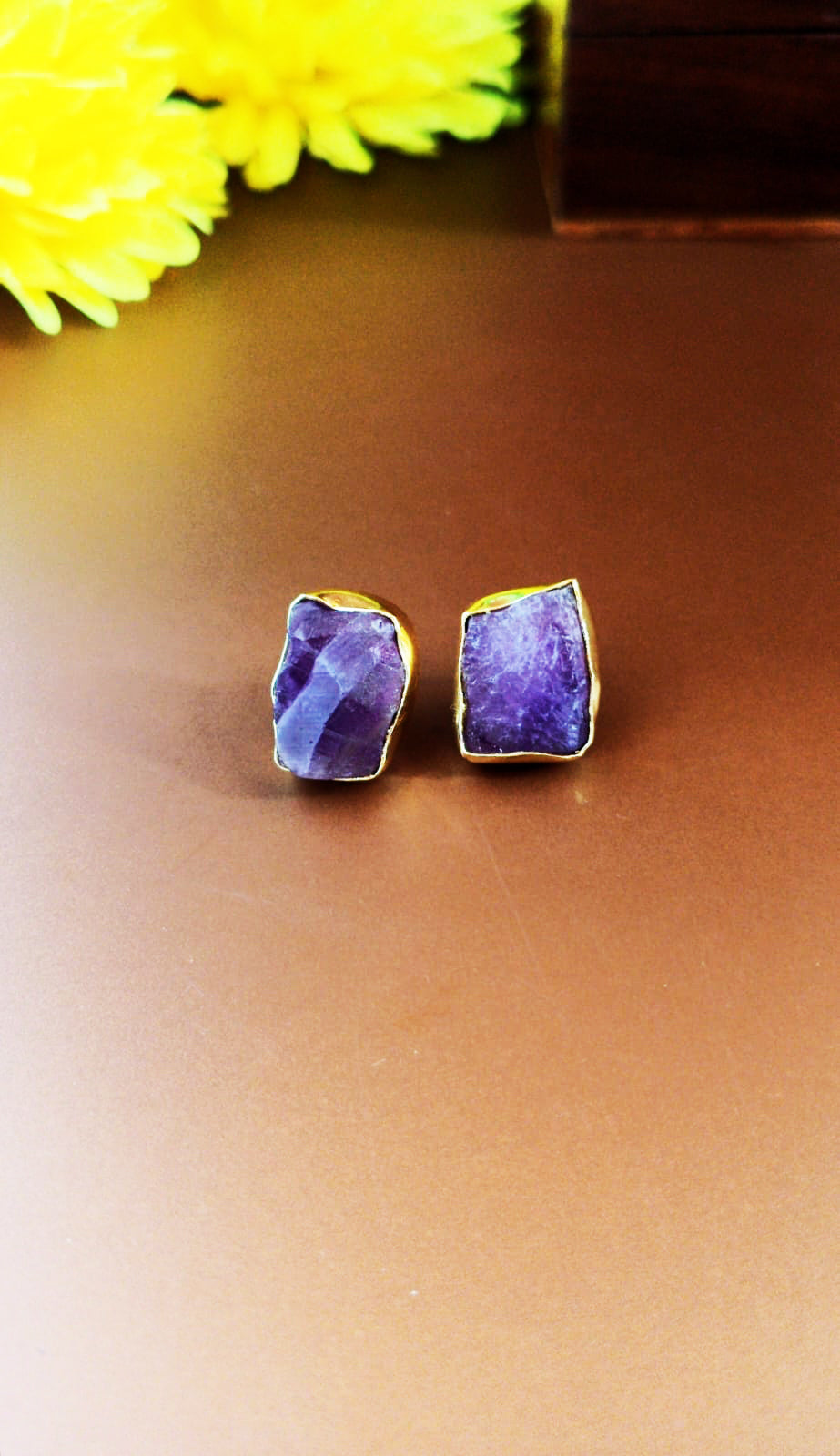 Handcrafted_Uncut Stone Necklace Set