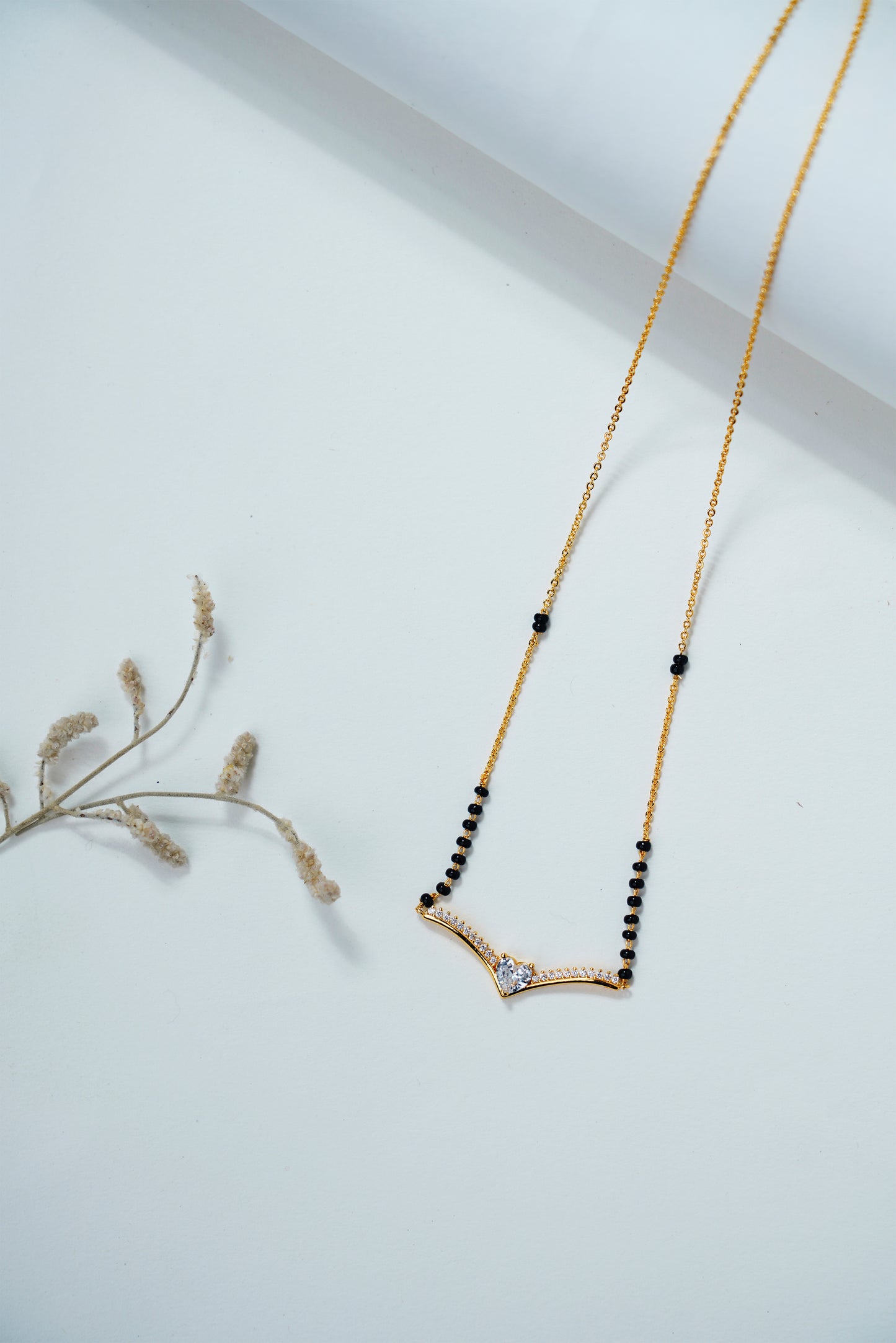 Heart Shape-American Diamond Mangalsutra
