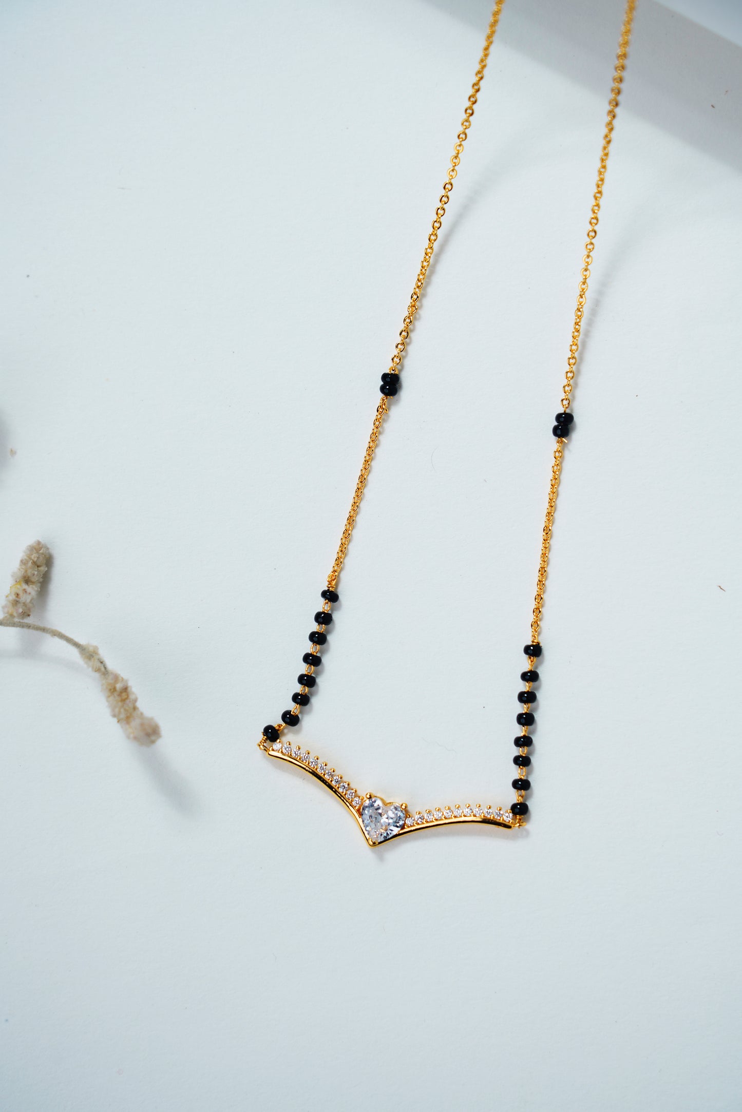 Heart Shape-American Diamond Mangalsutra