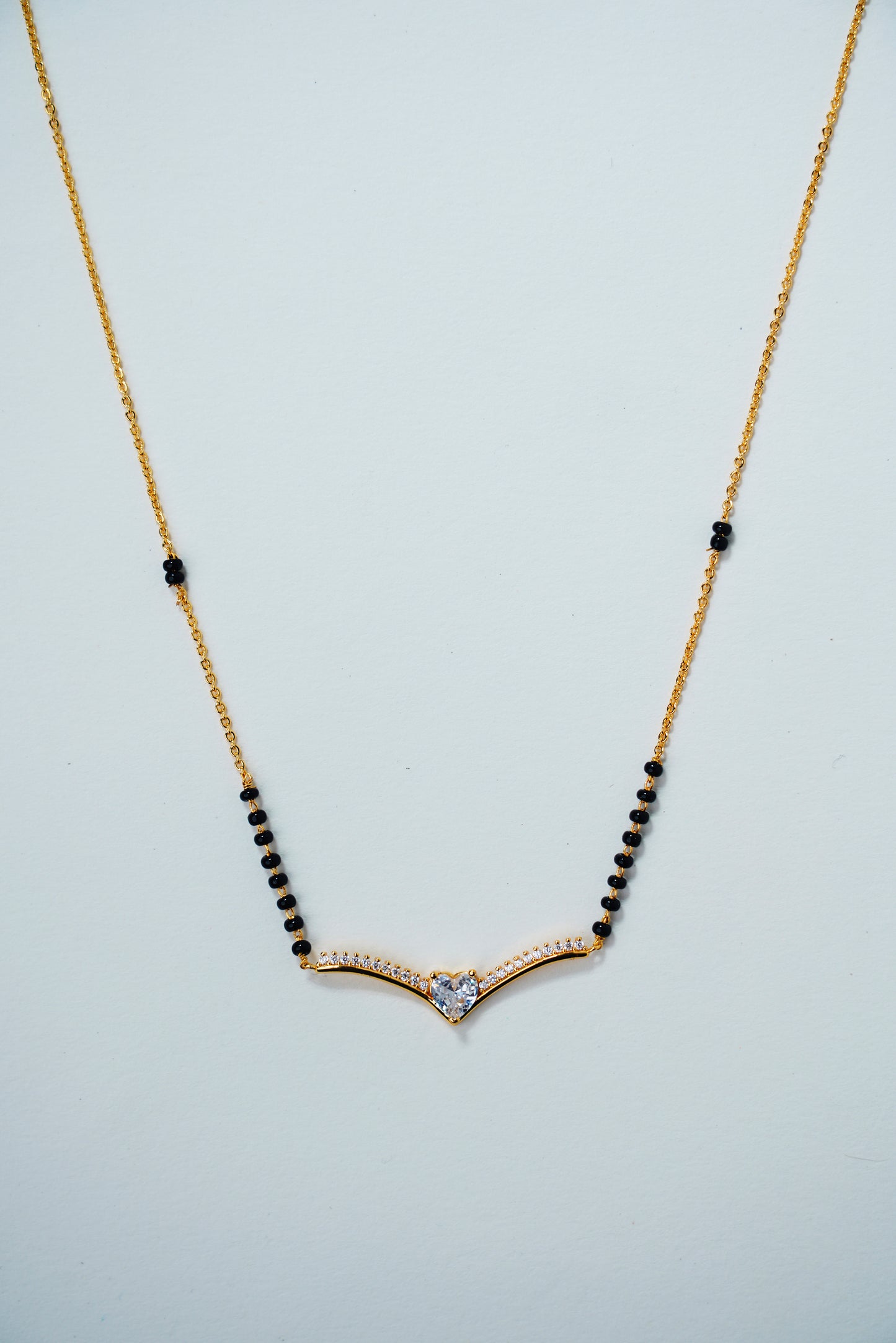 Heart Shape-American Diamond Mangalsutra