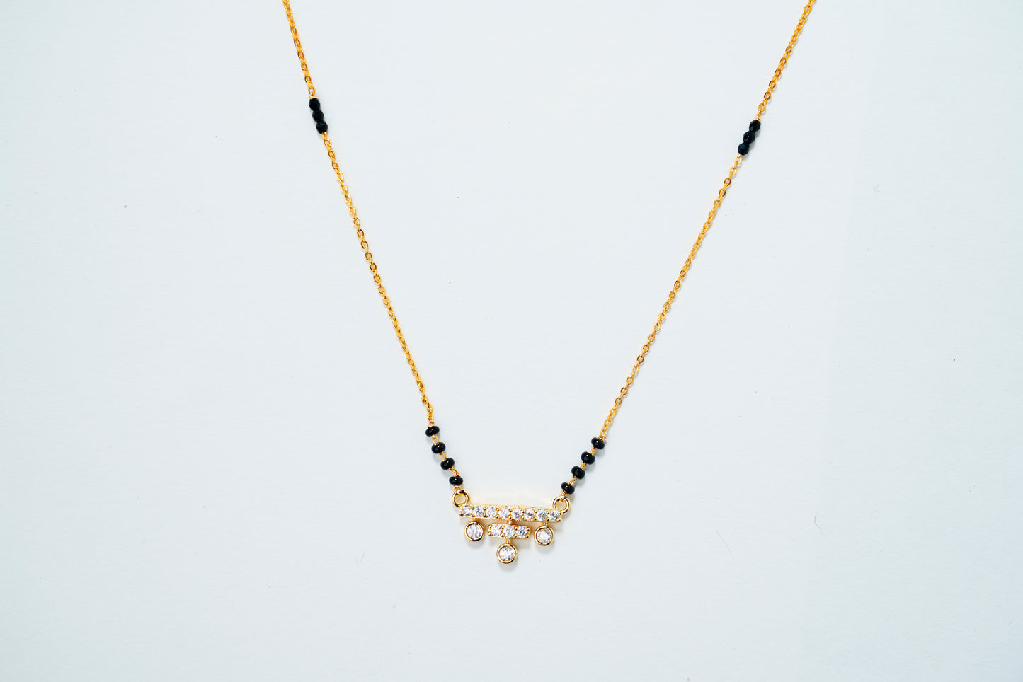 Round Shape_American Diamond Mangalsutra