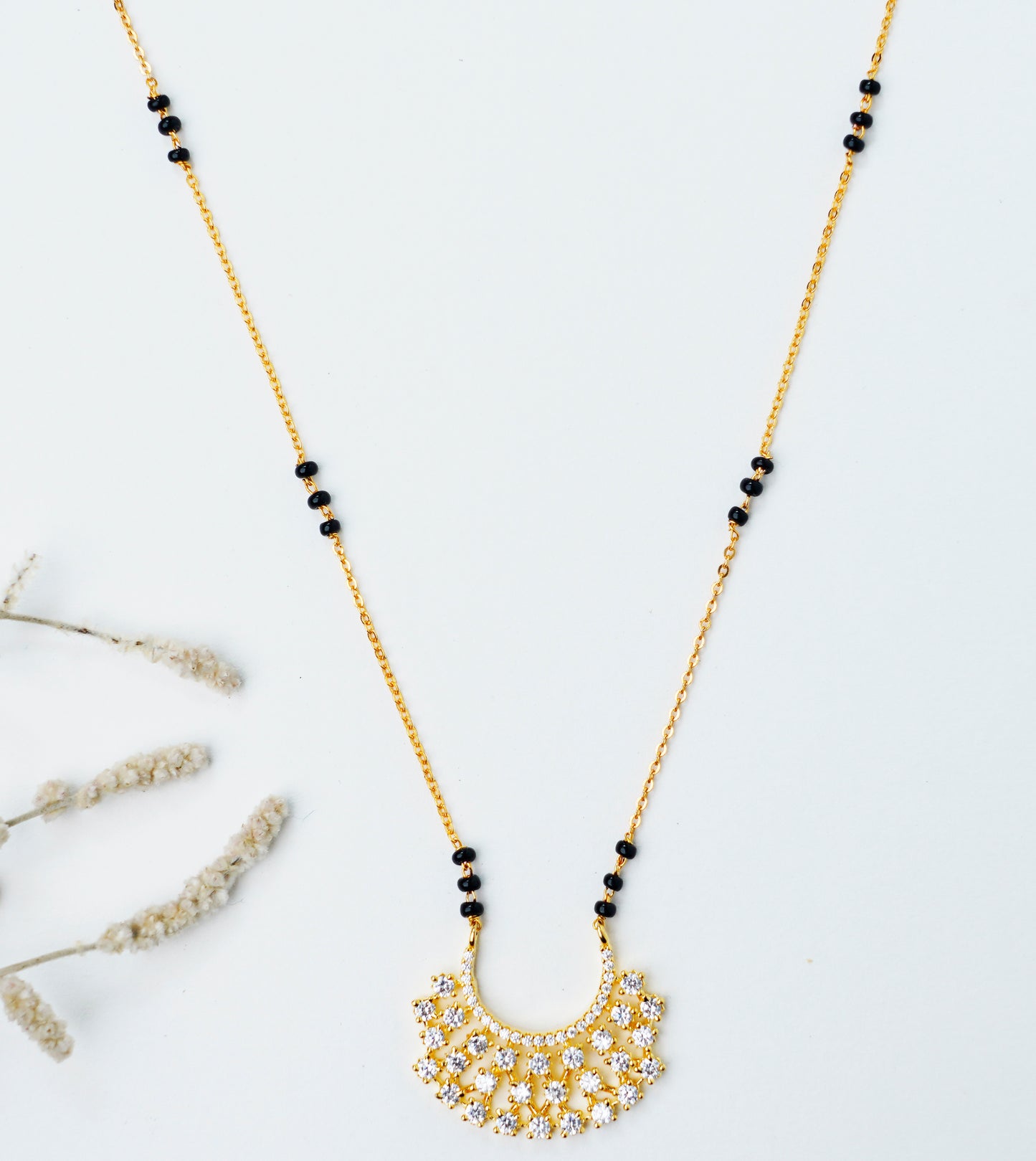Gold Plated_American Diamond Mangalsutra