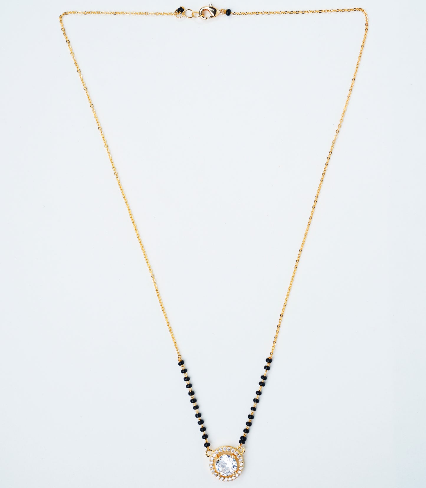 Round Shape_American Diamond Mangalsutra