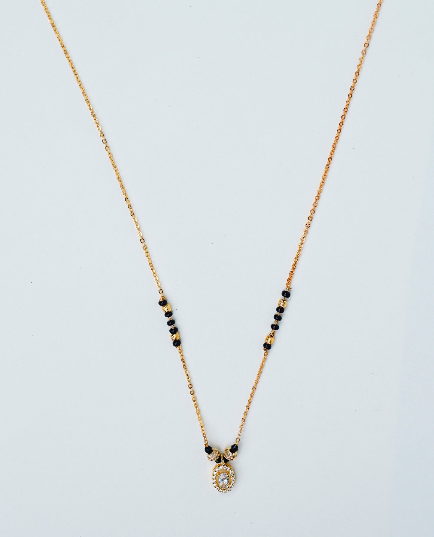 Gold Plated_American Diamond Mangalsutra