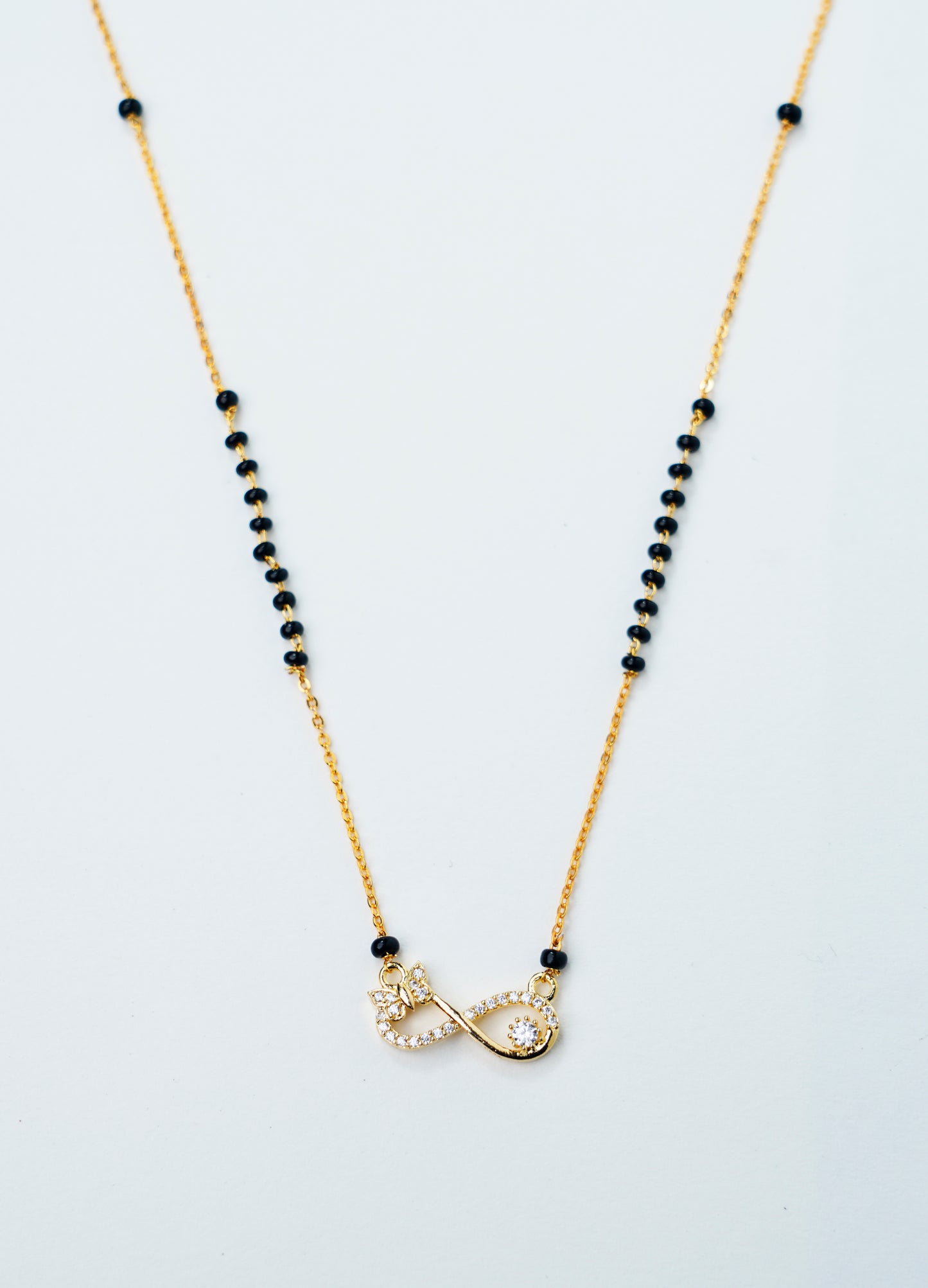 Love Shape_American Diamond Mangalsutra