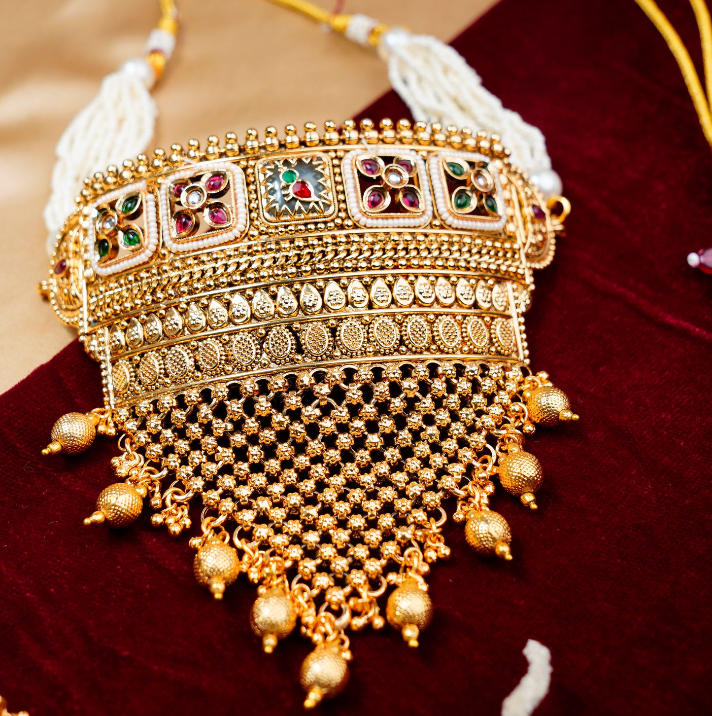 Brass_Rajwari Heritage Style Necklace Set