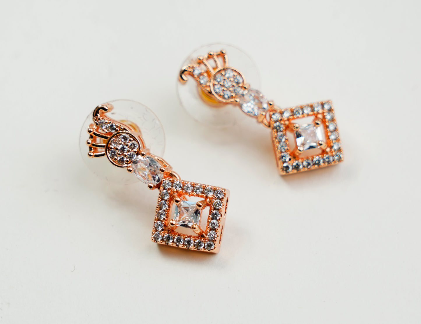American Diamond_Peacock Shape Necklace Set