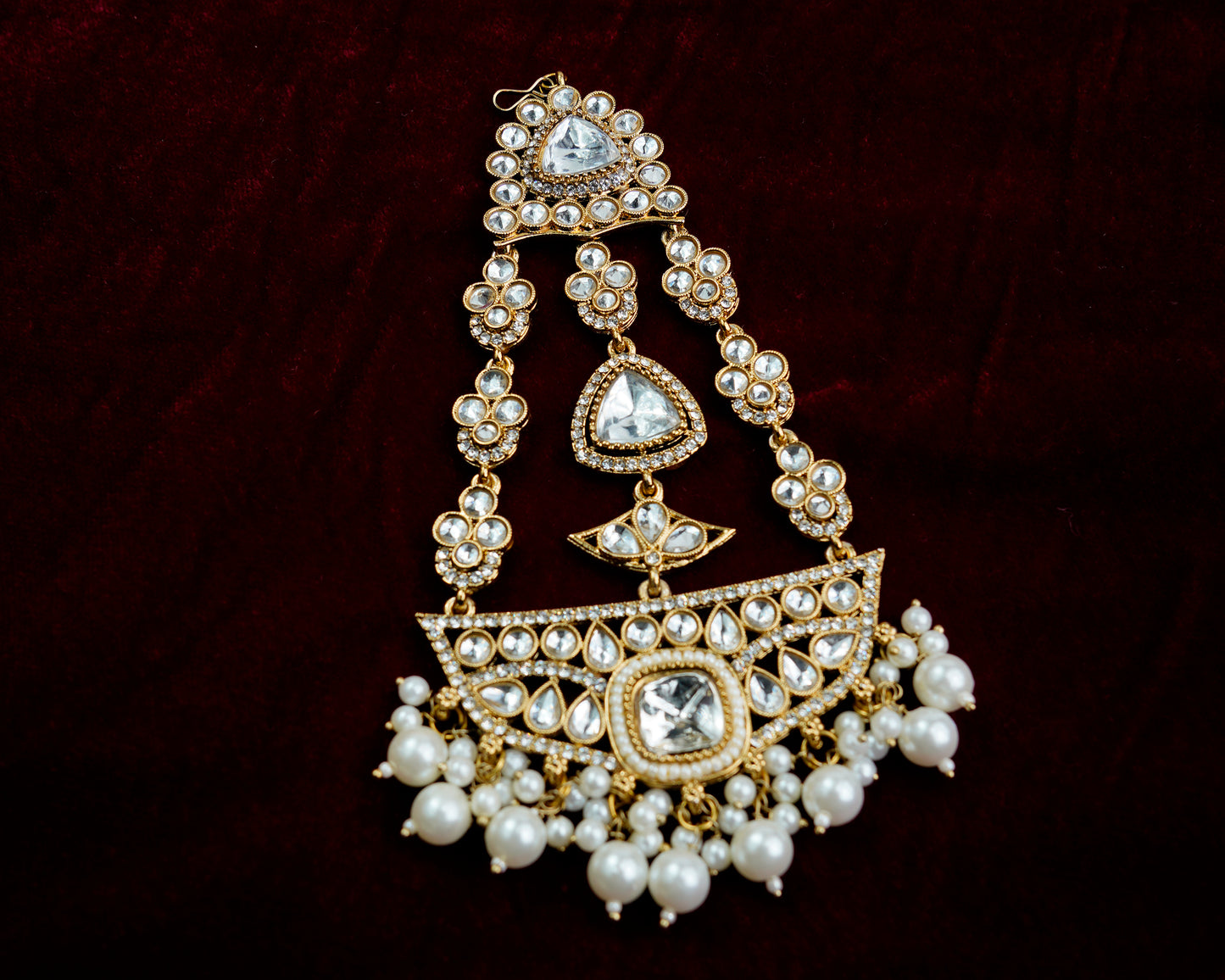 Kundan Polki_White Colour Bridal Necklace Set