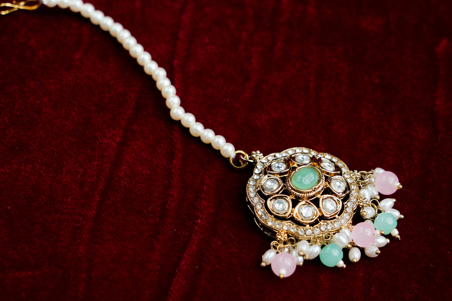 Kundan Polki_Choker Style Semi Bridal Necklace Set