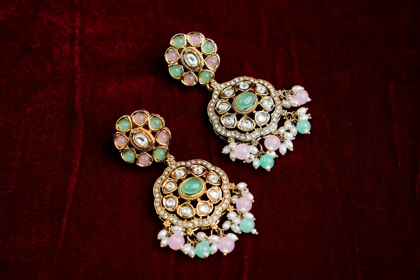 Kundan Polki_Choker Style Semi Bridal Necklace Set