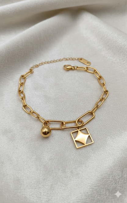 Anti Tarnish-Star Charm Bracelet