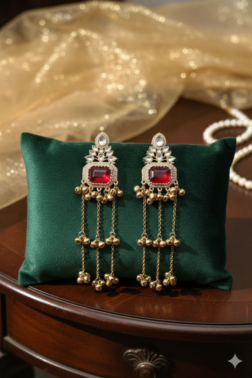 Drop Style_Traditional Kashmiri Jhumka Earrings