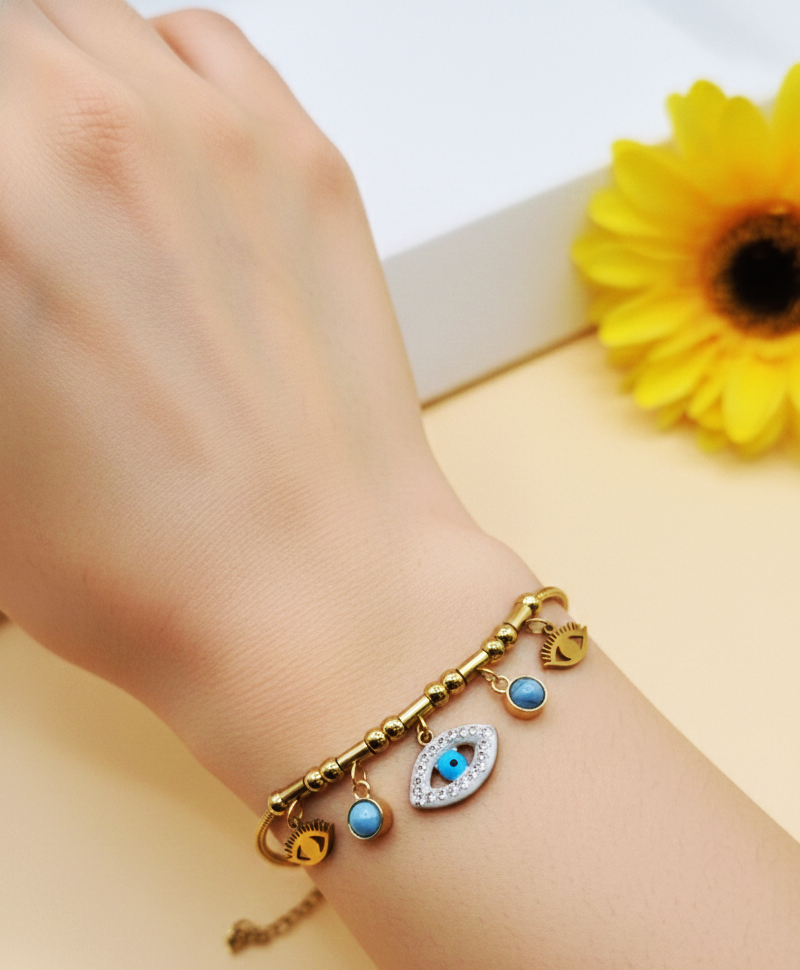 Anti Tarnish_Evil Eye Bracelet
