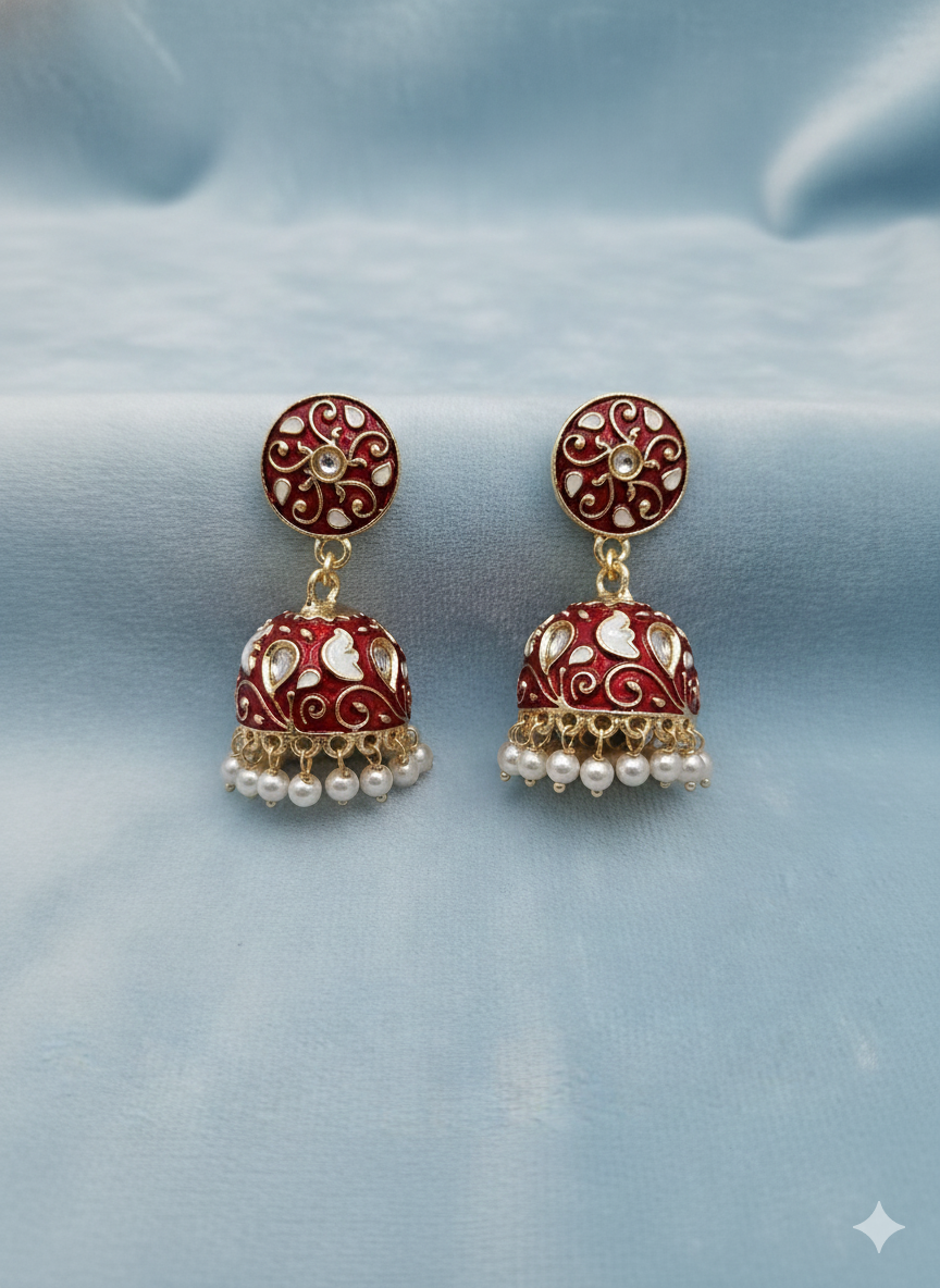 Brass_Enamel Chokar Jewellery