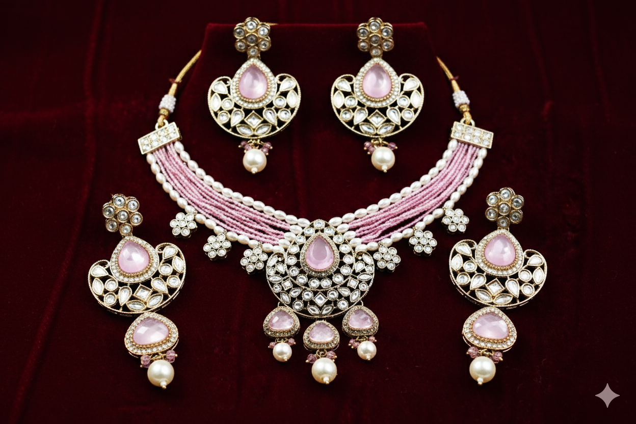 Kundan Polki_Choker Necklace Set