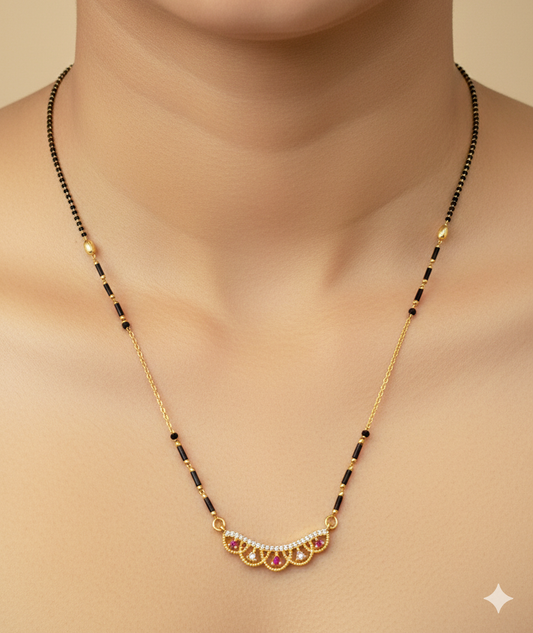 Curved Shape_Gold Plated Mangalsutra