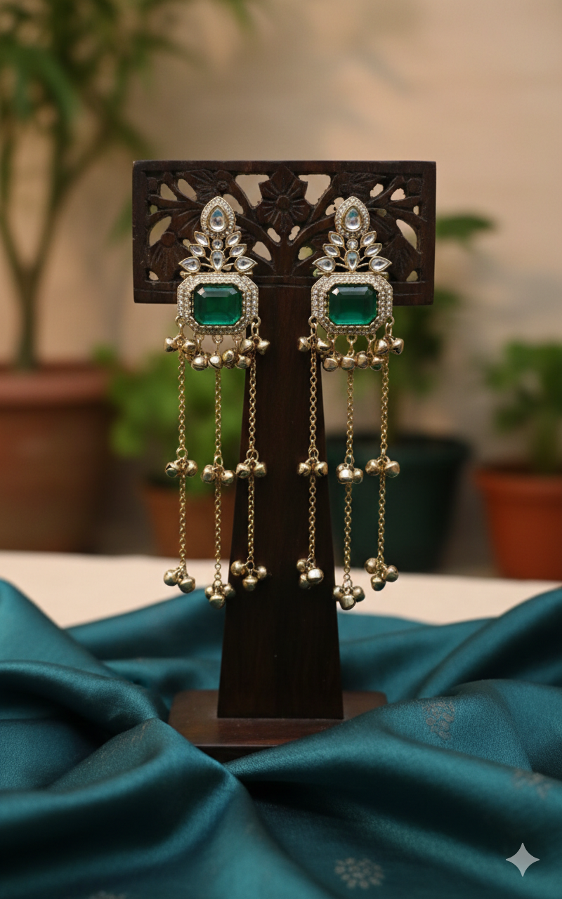 Drop Style_Traditional Kashmiri Jhumka Earrings
