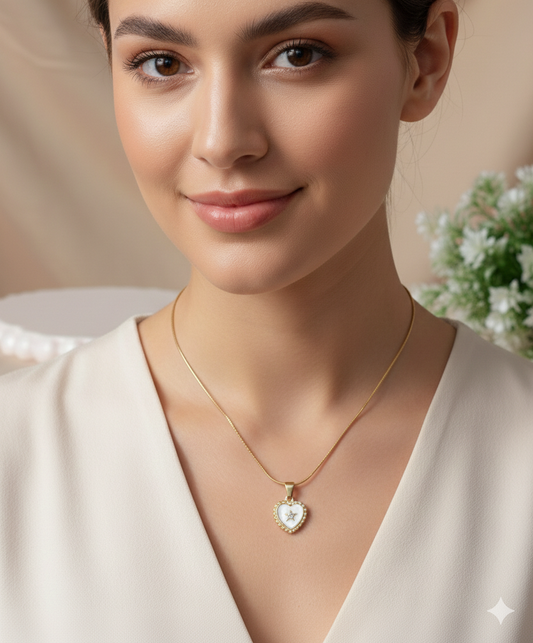 Gold Plated_Vintage-Inspired Heart Necklace