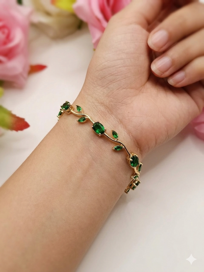 Anti Tarnish_Tulip Vine Bracelet