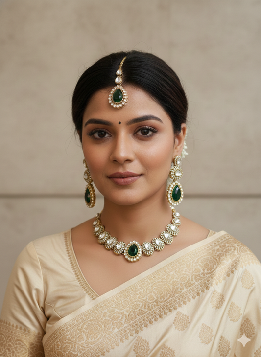 Kundan Polki_Stone Necklace Set