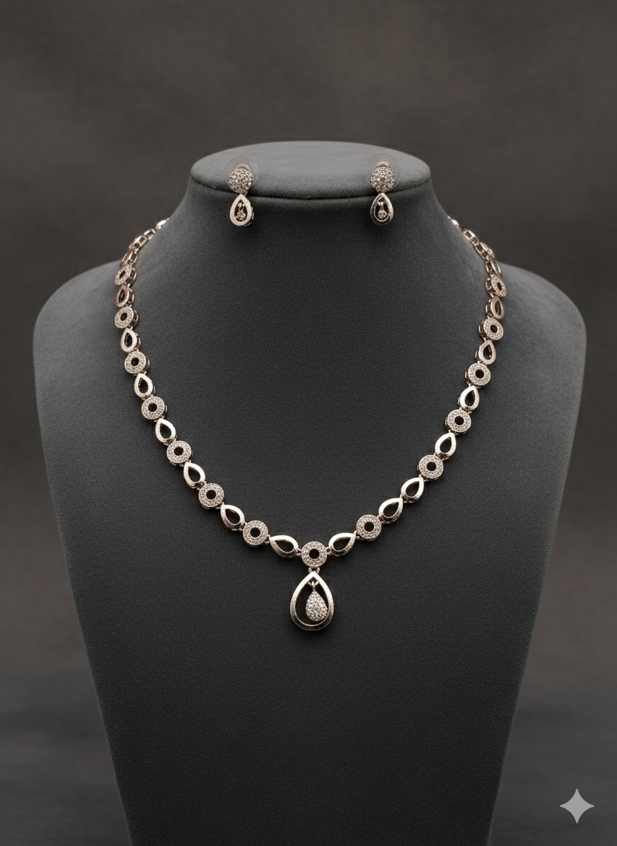 American Diamond- Silver Plated