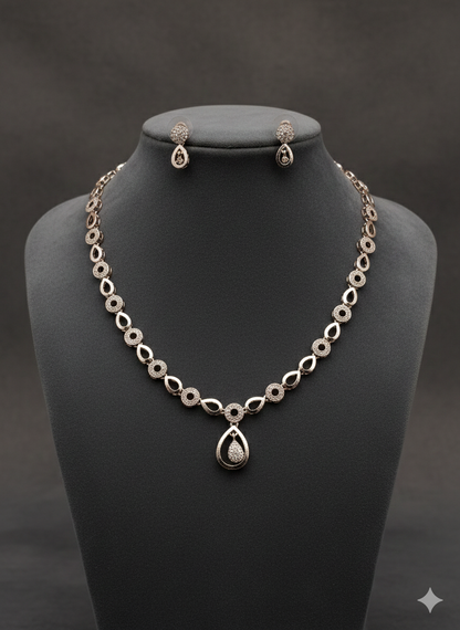 American Diamond- Silver Plated