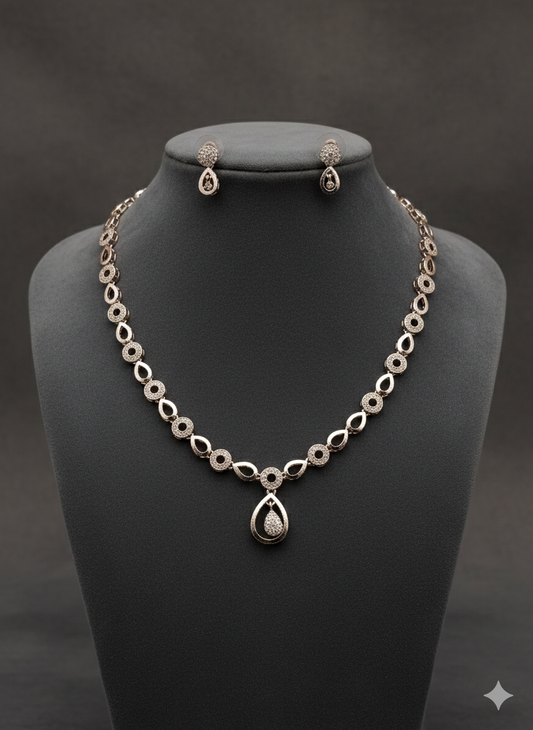 American Diamond- Silver Plated