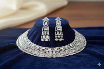 American Diaomnd_Semi Bridal Necklace Set