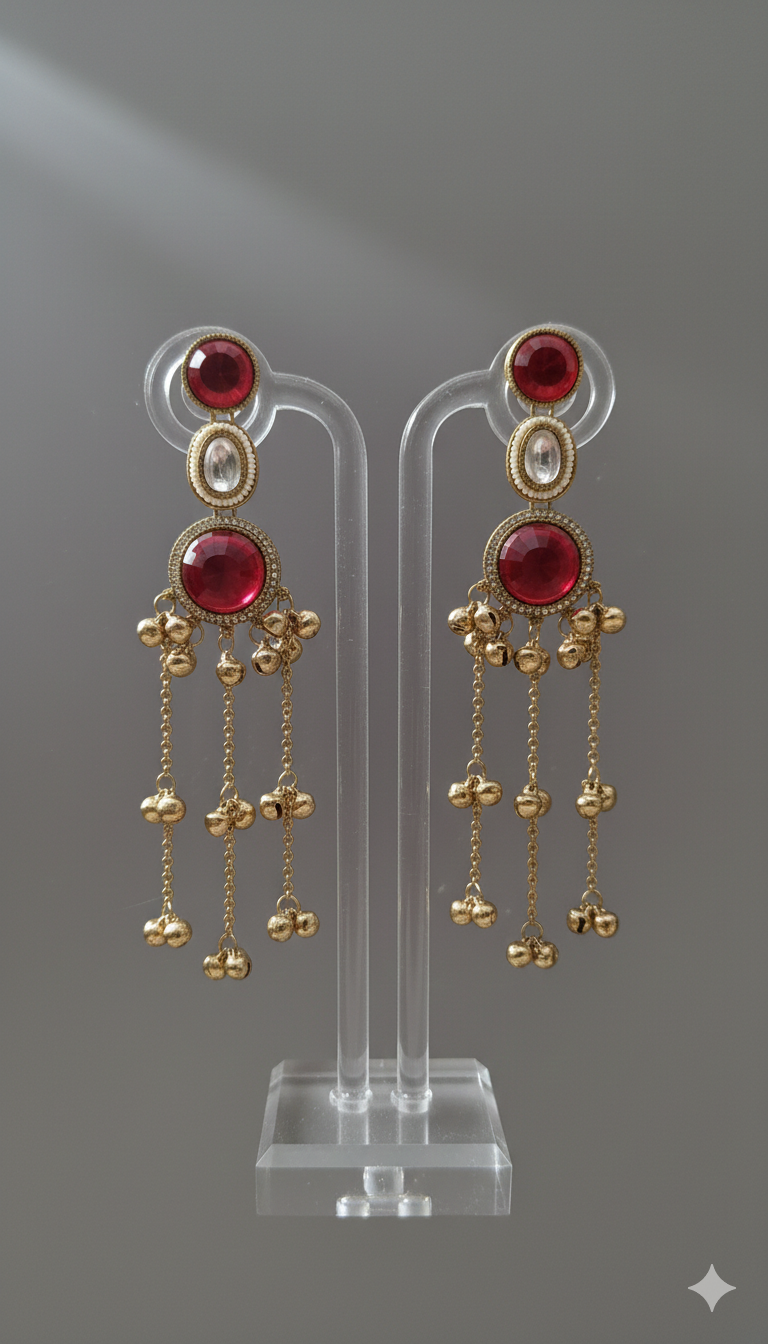 Round Shape_Kashmiri Jhumka Earrings