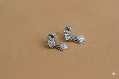 American Diamond_Silver Plated Necklace Set