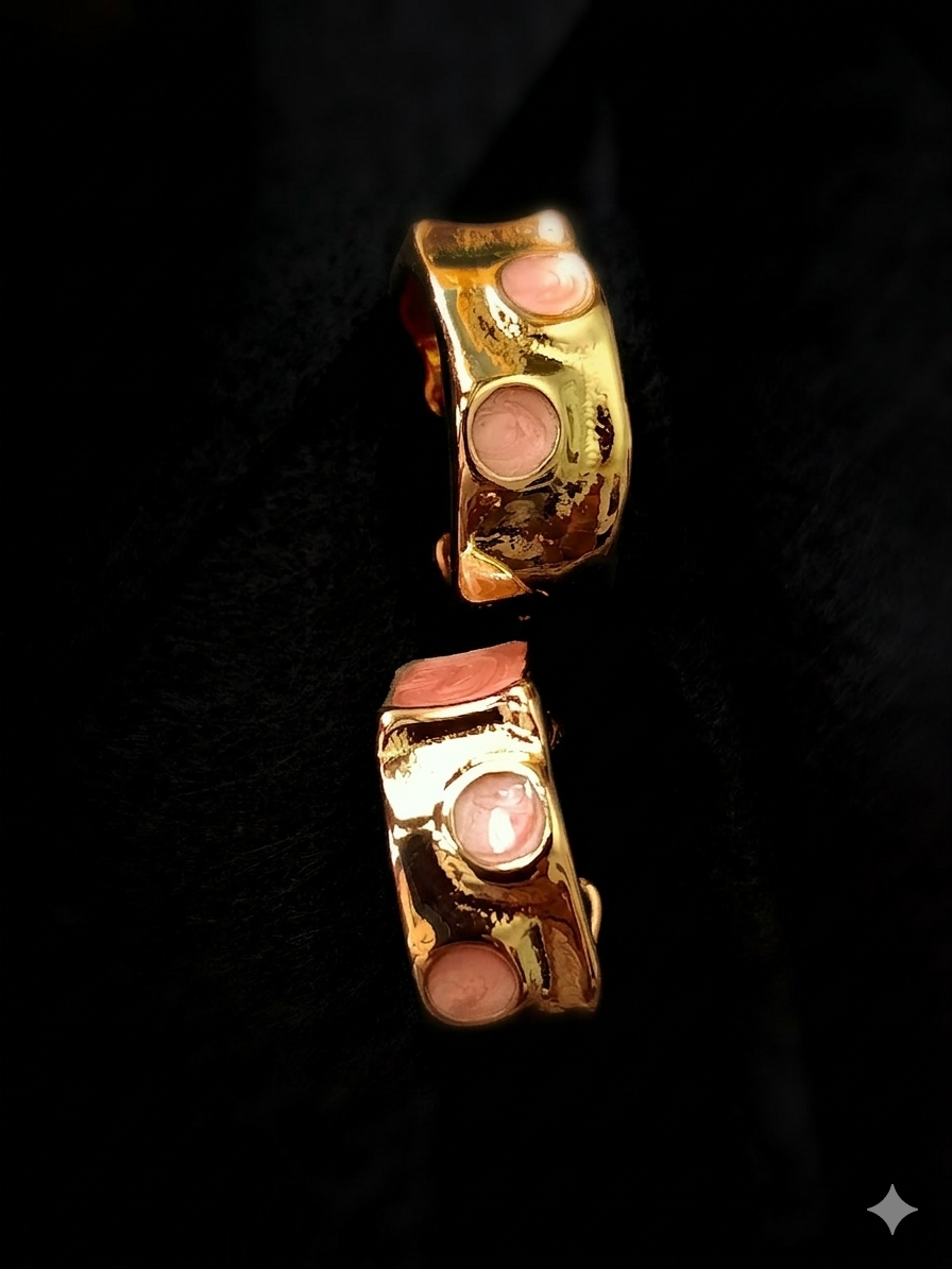 Anti Tarnish_Chunky Gold Plated Hoop Earrings