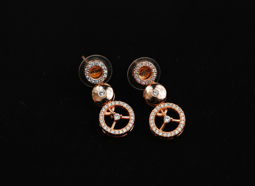 American Diamond_Round Shape Necklace Set