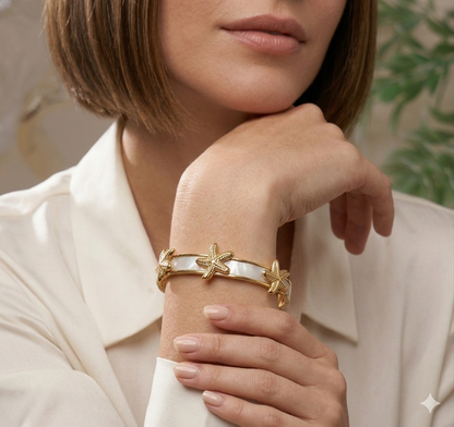 Anti Tarnish_Sea Star Gold Bracelet