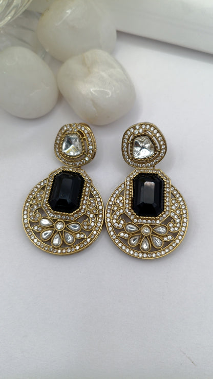 American Diamond - Blue Gemstone Earring
