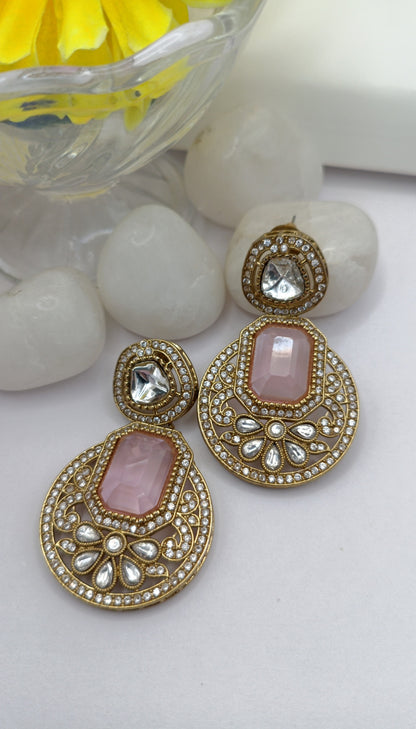 American Diamond - Blue Gemstone Earring