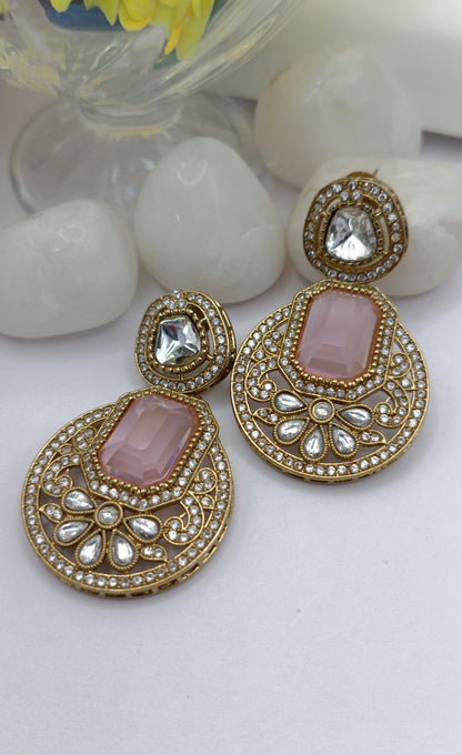 American Diamond - Blue Gemstone Earring