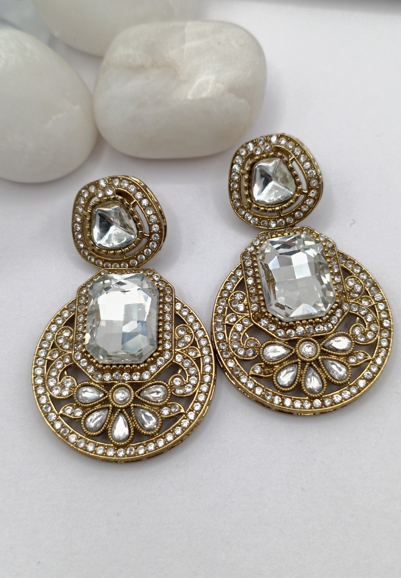American Diamond - Blue Gemstone Earring