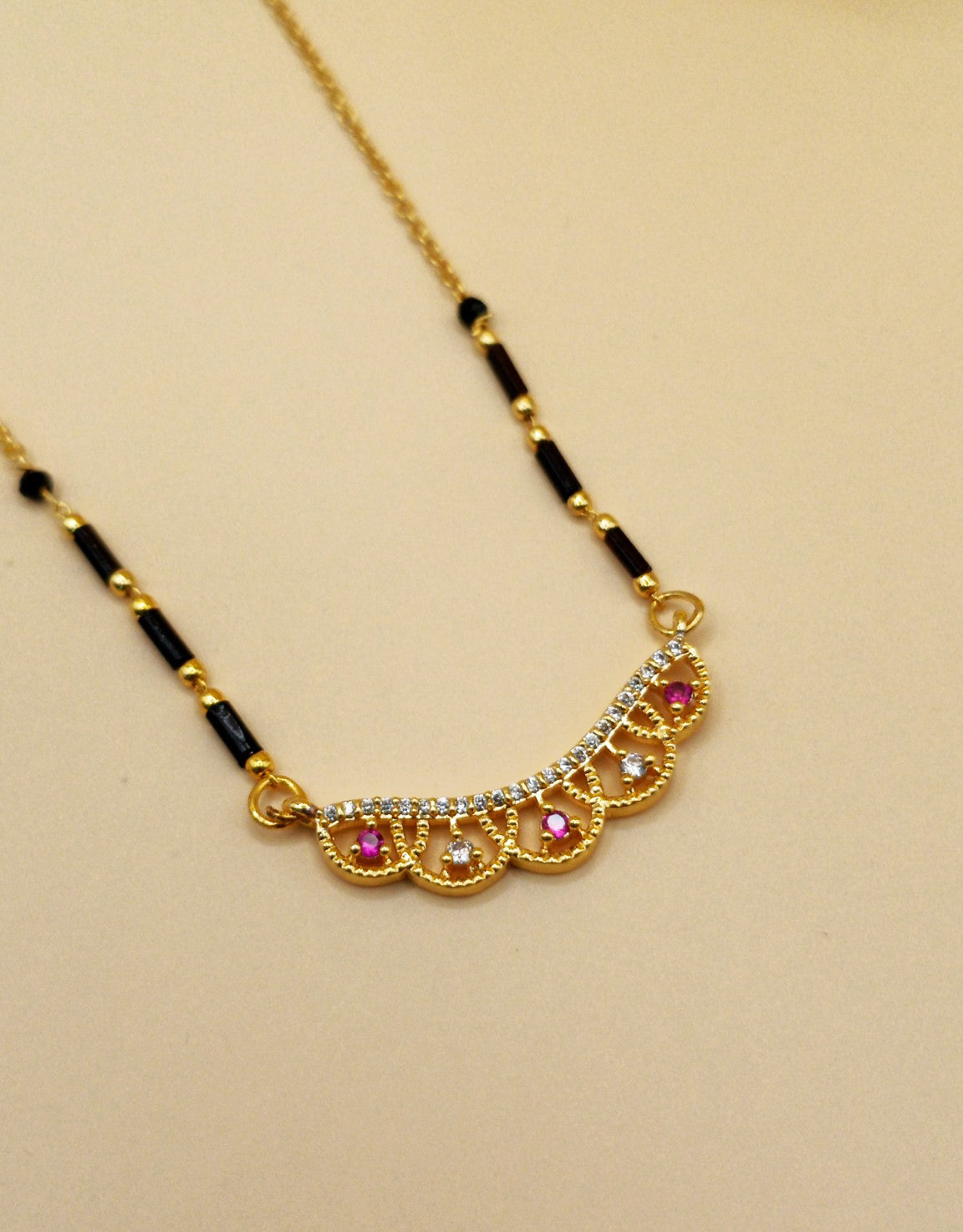 Curved Shape_Gold Plated Mangalsutra