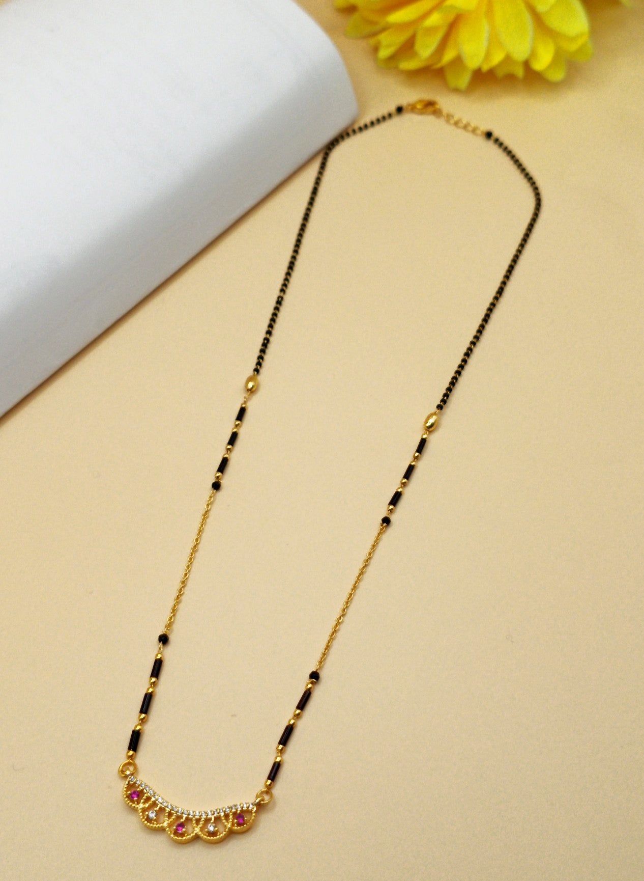 Curved Shape_Gold Plated Mangalsutra