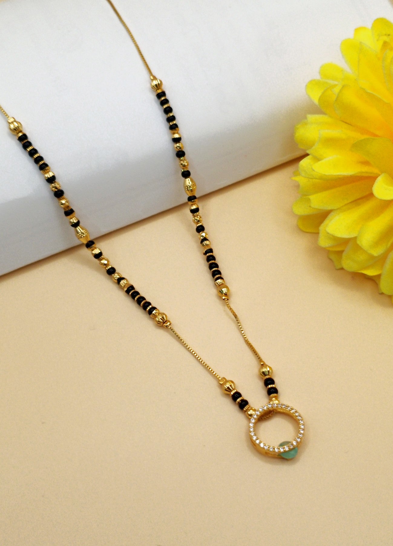 Traditional gold-plated Mangalsutra