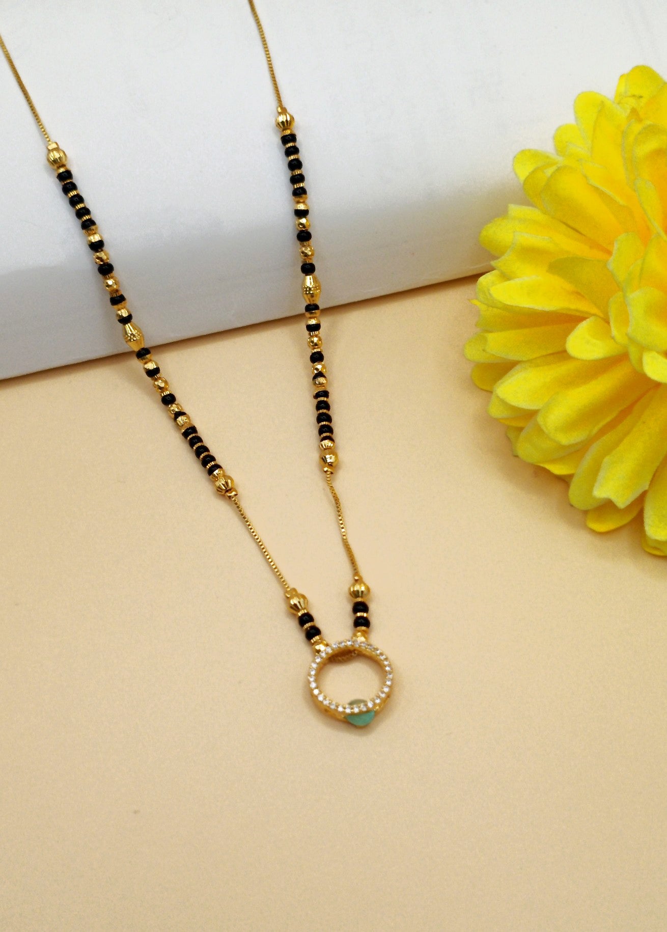 Traditional gold-plated Mangalsutra