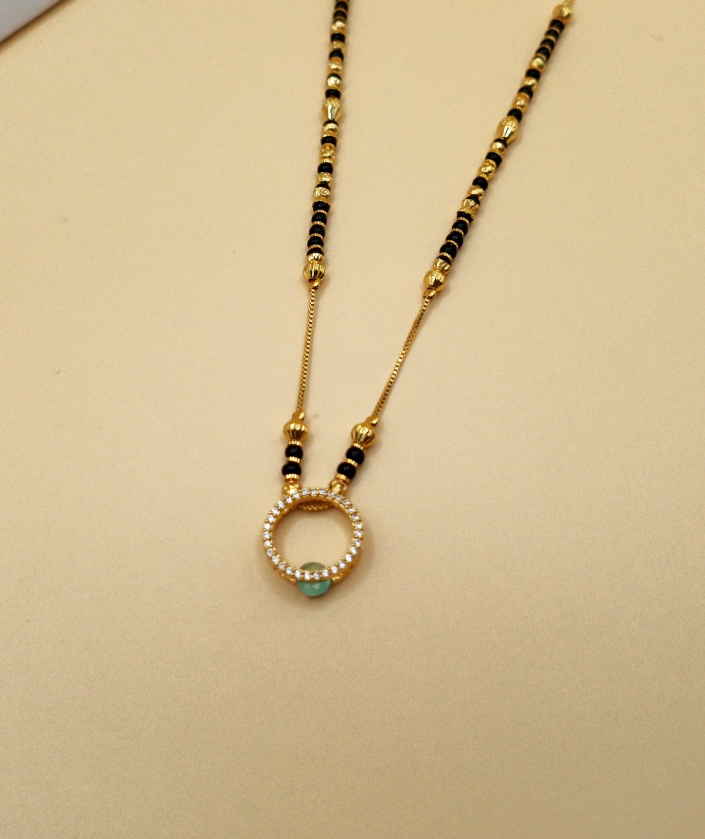 Traditional gold-plated Mangalsutra