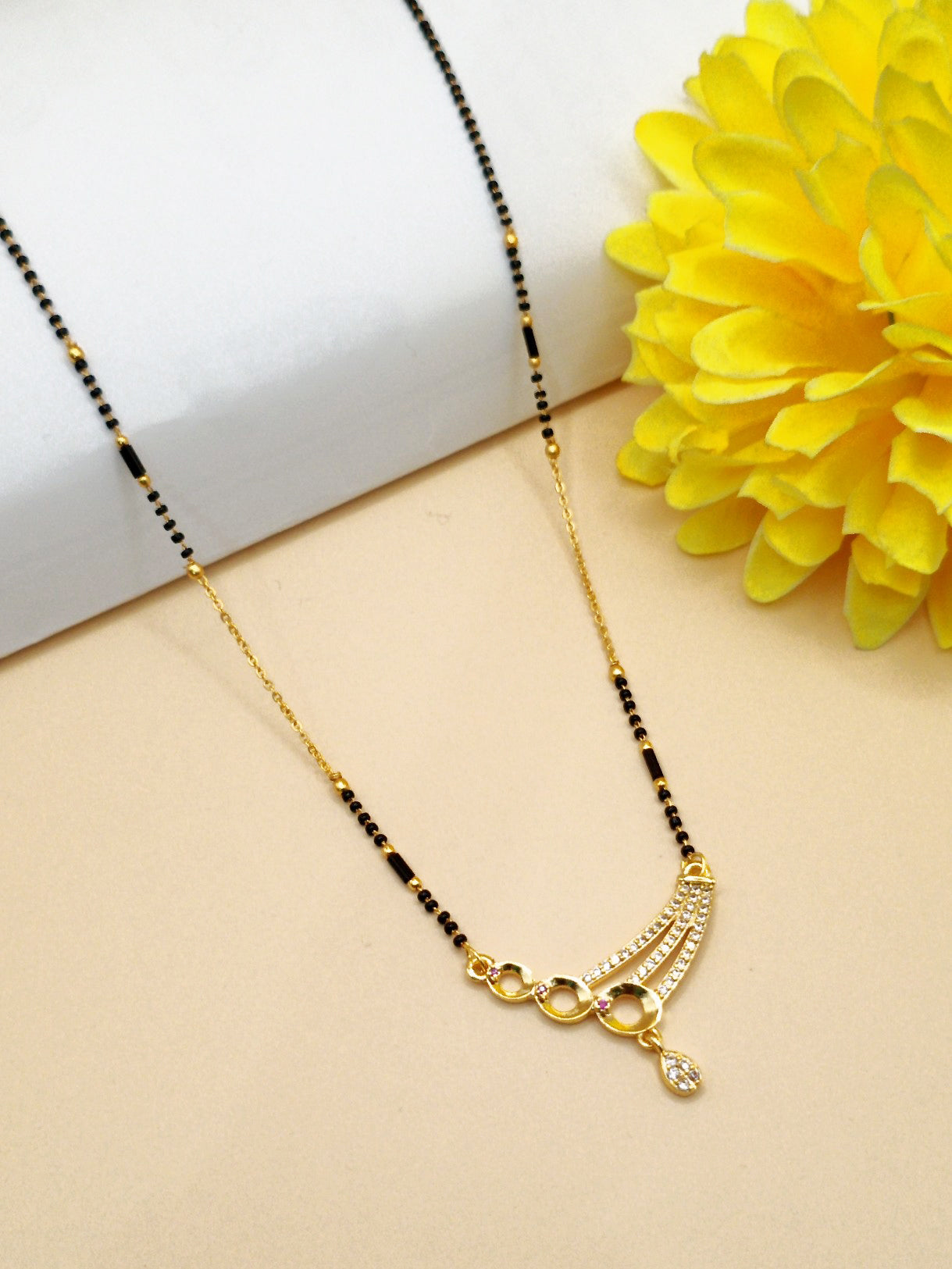 Winged Shape_Gold Plated Mangalsutra